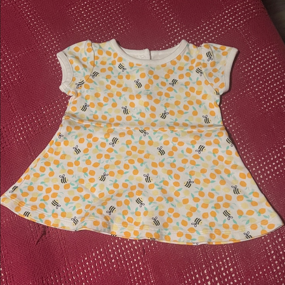 0-3 Months Baby Girl Dress Little Wonders Lemon, Orange, Bee